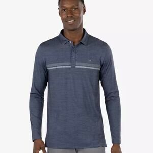 Travis Mathew Long Sleeve Polo Shirt Size XXL